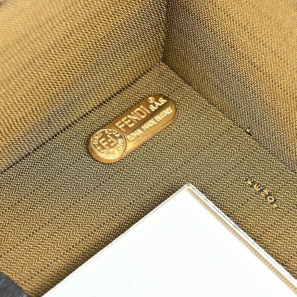 Fendi Brown Black Zucca Makeup Box XX91606 - Picture 8 of 10